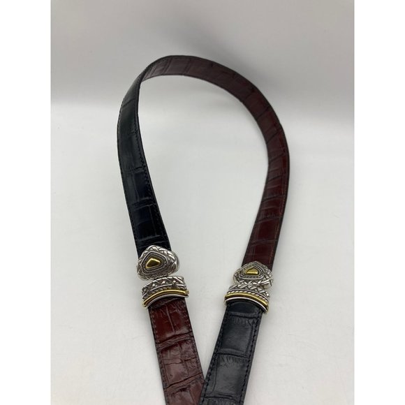 Vintage Brighton Reversible Leather Belt ML-32 40210 Like New